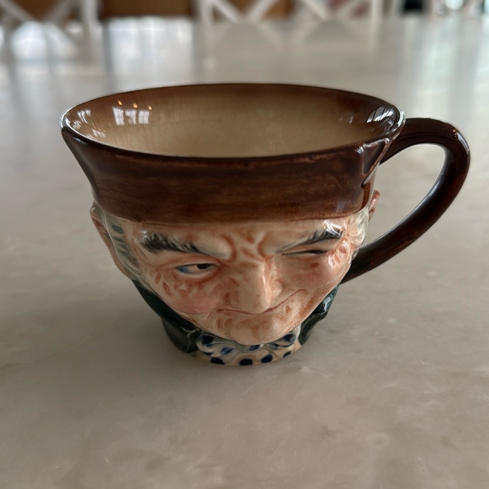 Halsey Fifth Toby Old Charley Character Mug 3.5” x 2.75" Tall Japan